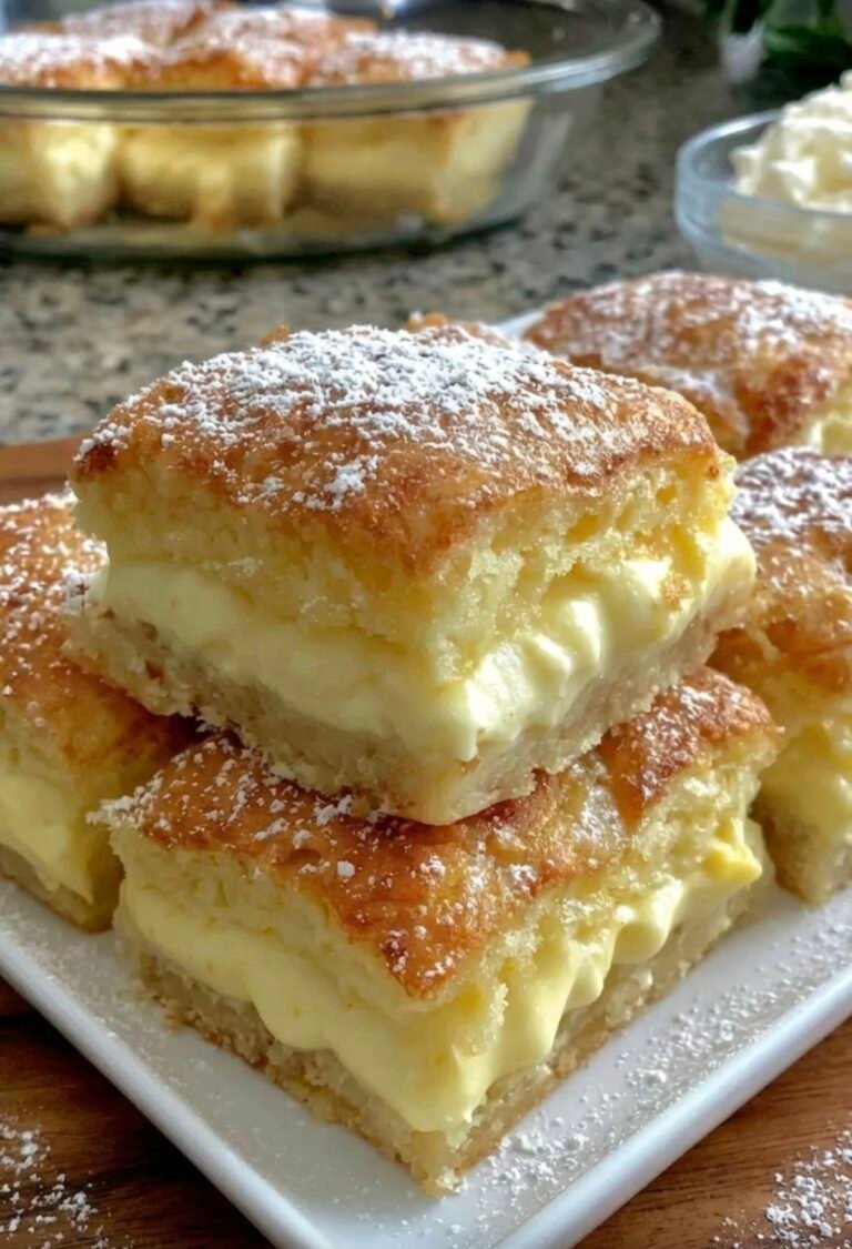 Vanilla Custard Cream Squares: A Simple, Savory Delight