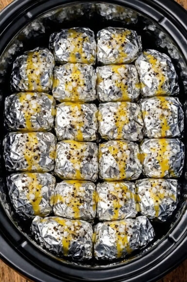 Slow Cooker Wrapped Potato Bombs