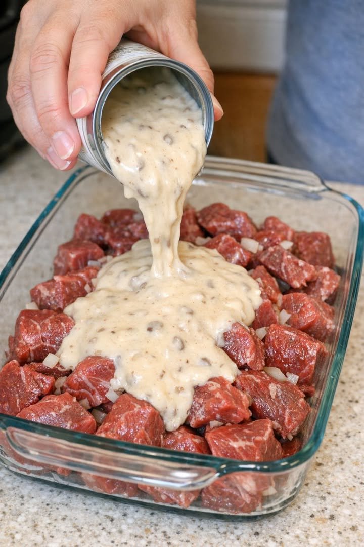 Creamy Mushroom Beef: The Ultimate Slow-Baked Comfort Dinner