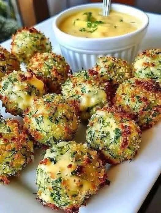 Crispy Cheesy Broccoli Bites