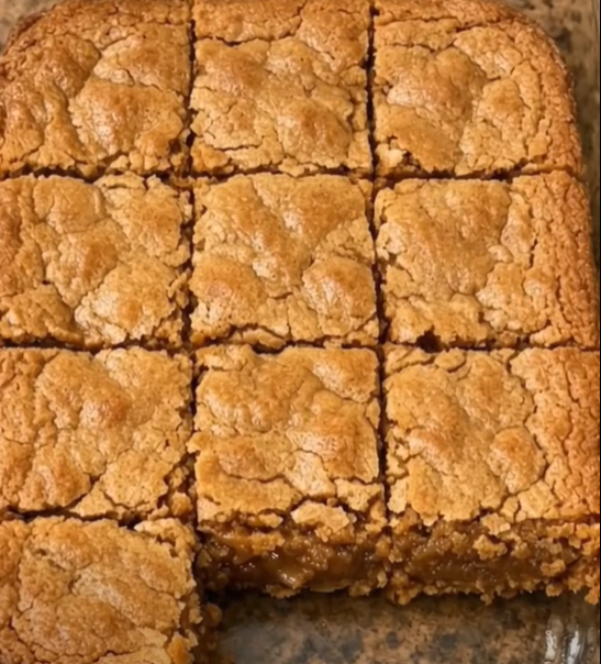Gooey Salted Caramel Blondies Recipe