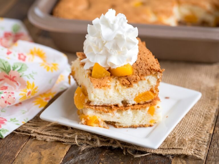 Lazy 2-Ingredient Peach Cobbler Bars